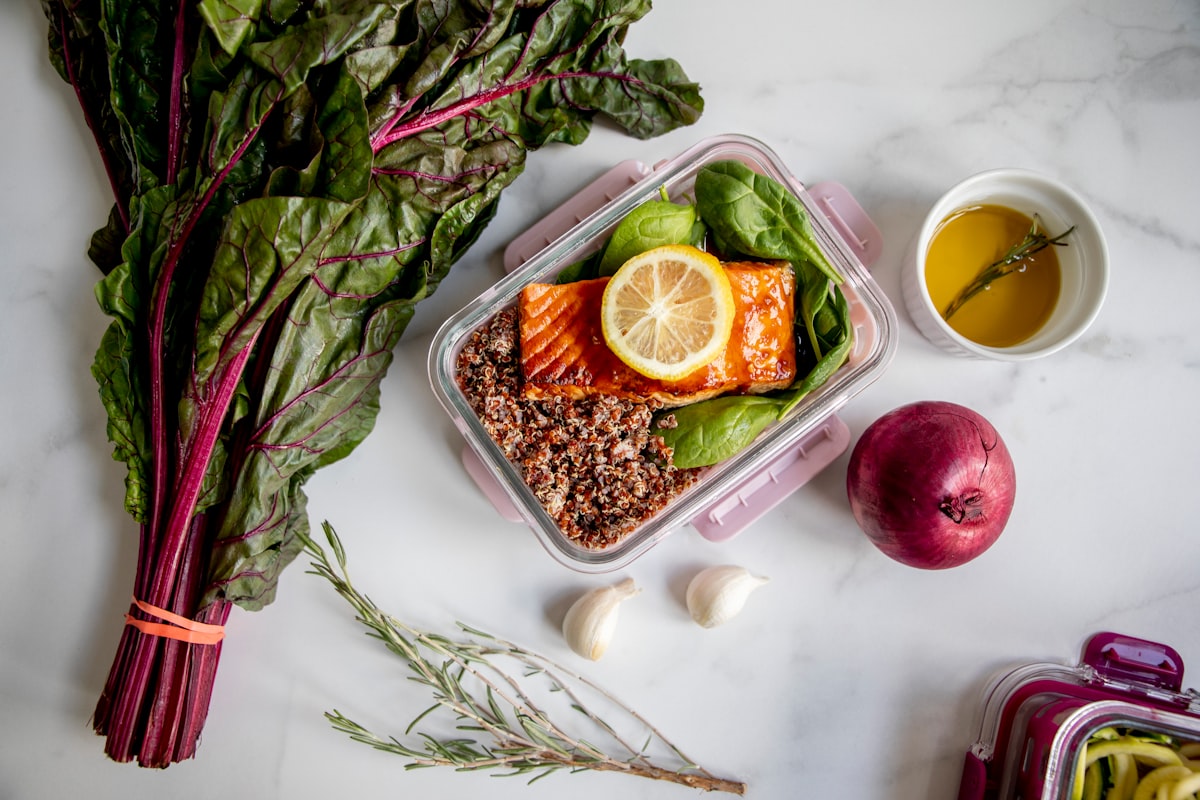Fresh whole foods in a Mexican kitchen setting